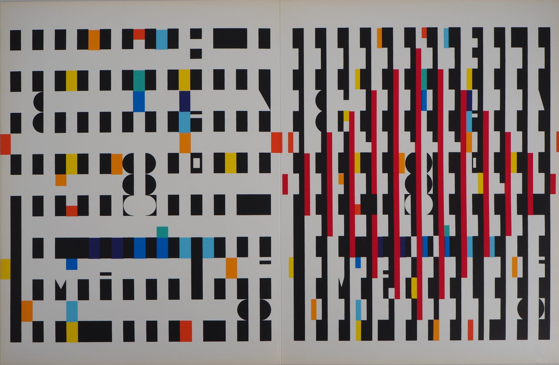 Yaacov AGAM Kinetic Composition, 1971 Original screenprint On thick paper [...] - Bild 5 aus 5