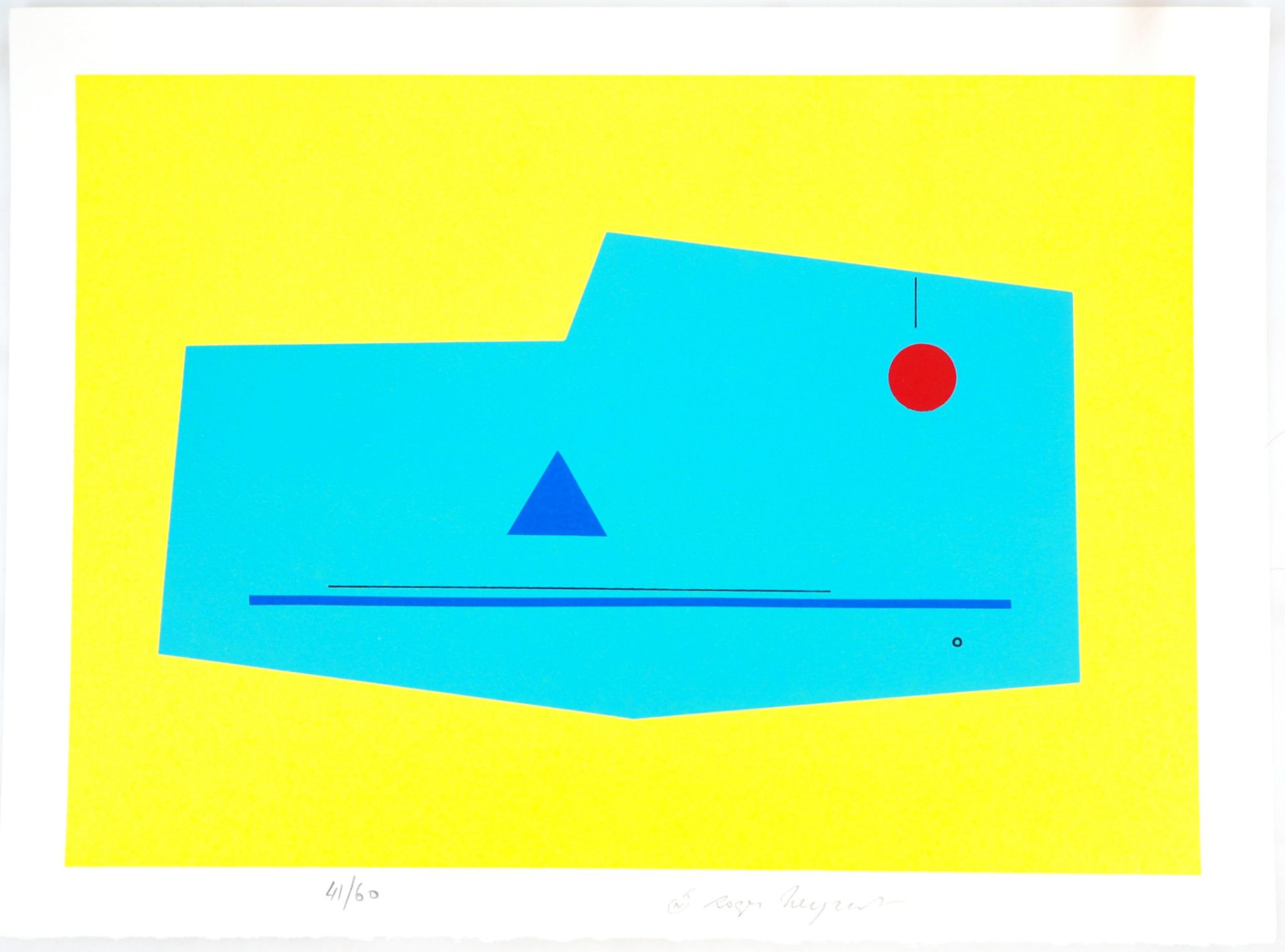 Roger Neyrat Abstraction,1990 Original screenprint Hand signed Numbered out of 60 [...]