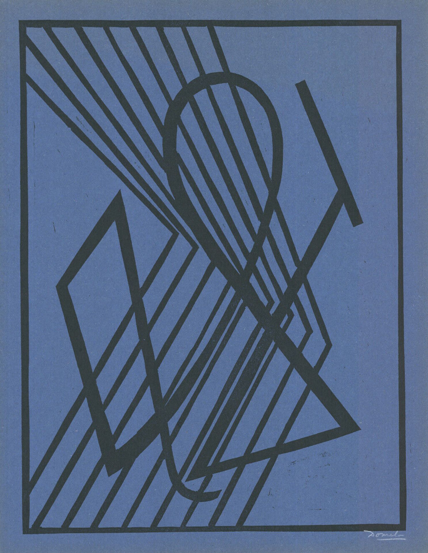 César Doméla Composition Linocut signed by hand in pencil by the artist Format : [...]