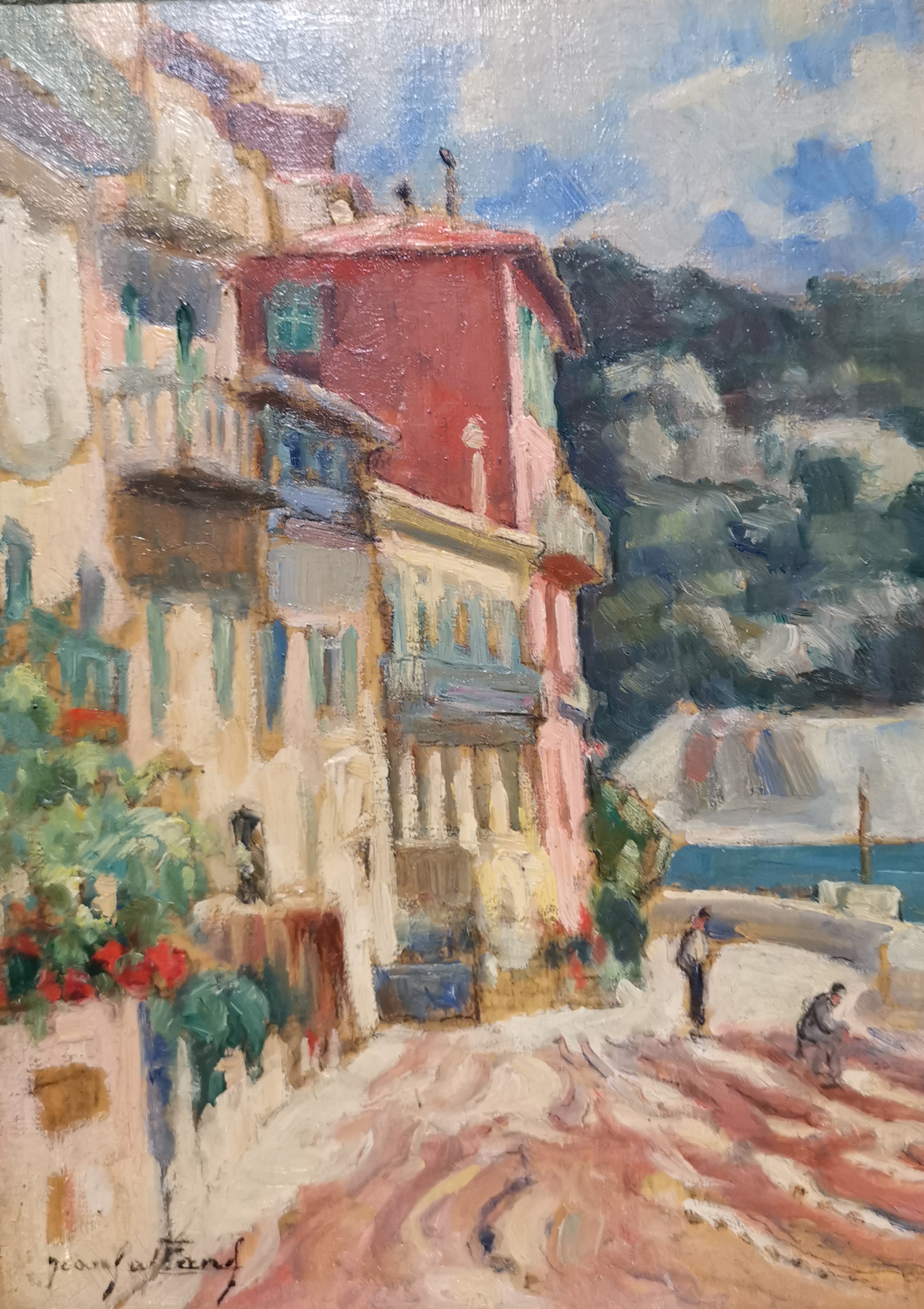 Jean GALLAND (1880-1958). Les raccommodeurs de filets à Villefranche-sur-Mer. Trois [...] - Image 4 of 6