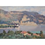 Jean GALLAND (1880-1958). Vue de la Villa Kerylos pris de Saint-Jean-Cap-Ferrat. [...]