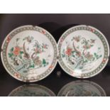 Paire de plats en porcelaine famille verte. Chine, fin du XIXème siècle, début du [...]