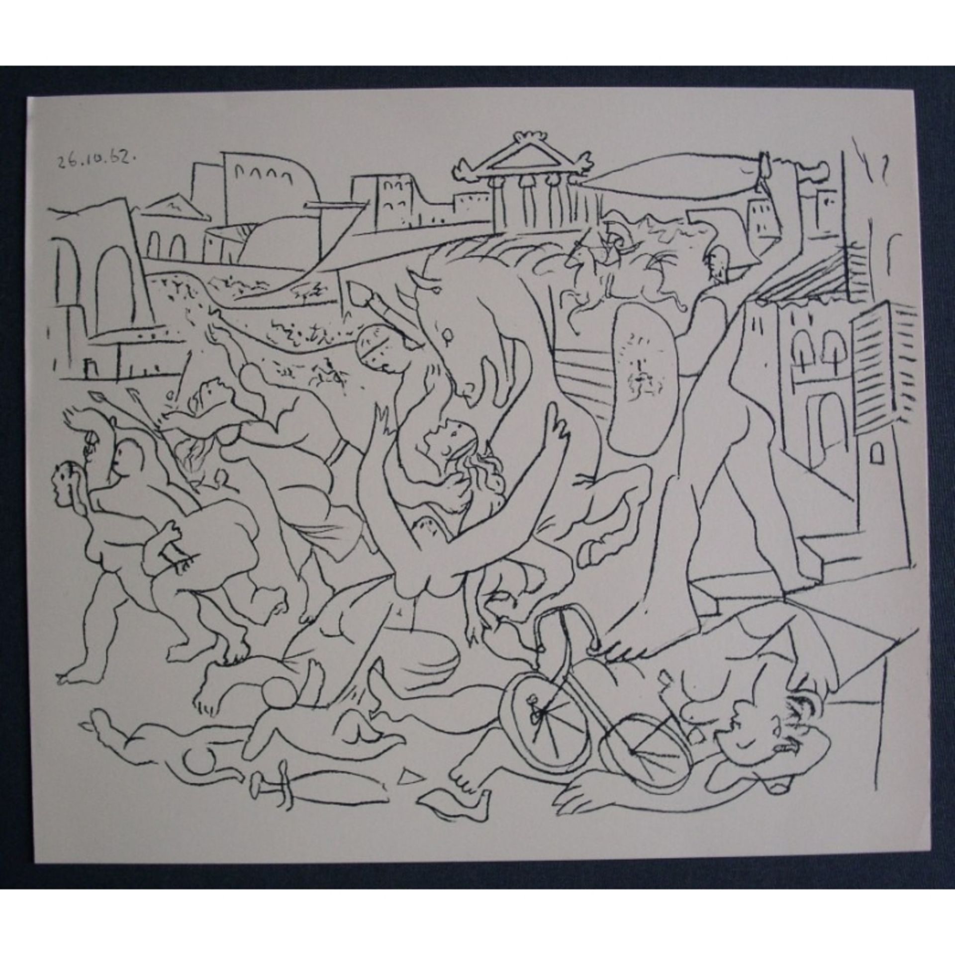 Pablo PICASSO (after) Rape of the Sabine Women Lithograph on stone, on fine Vellum [...]