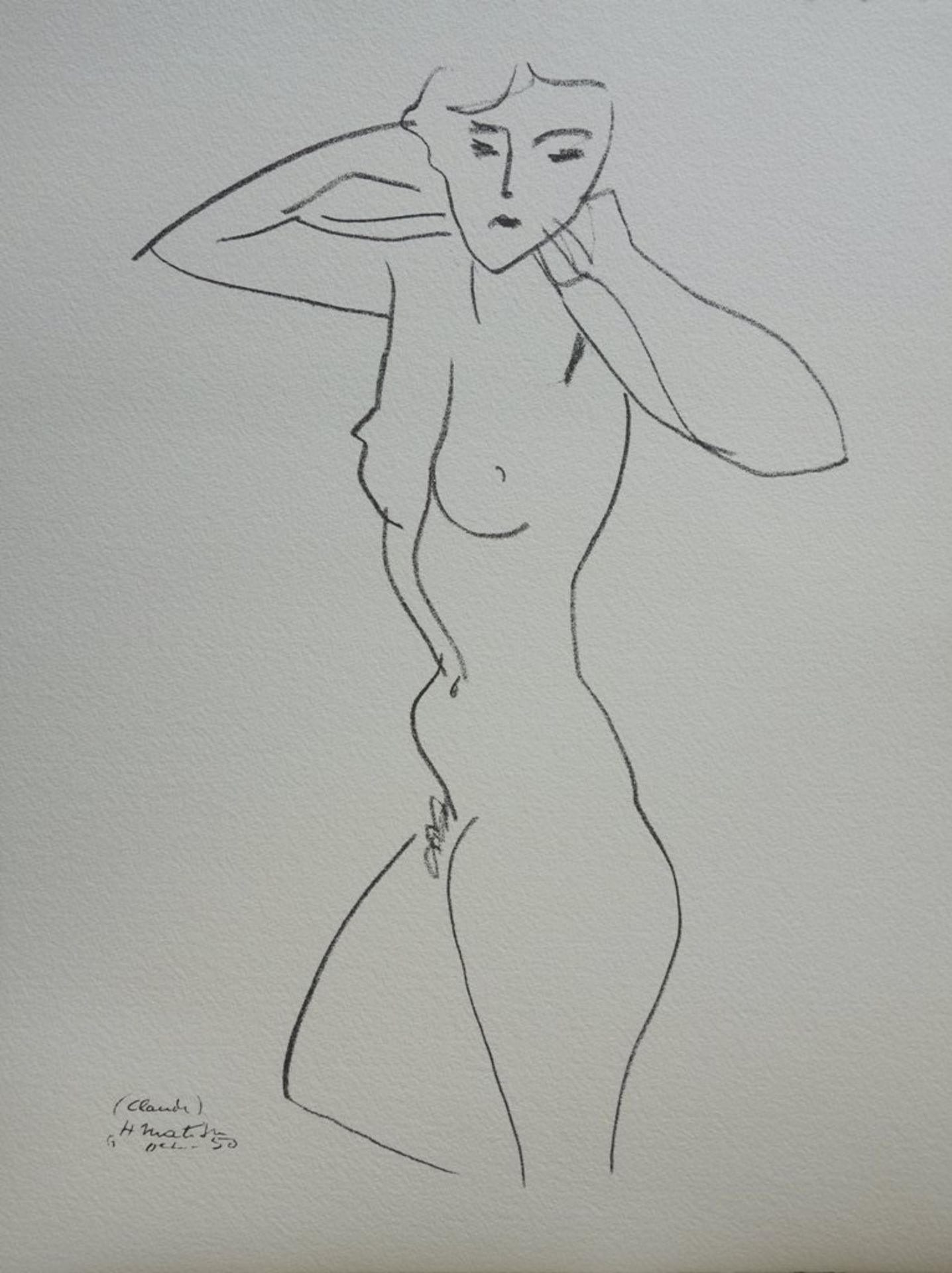 Henri MATISSE Nude Claude Lithograph based on a drawing by the artist; probably a [...] - Bild 6 aus 6