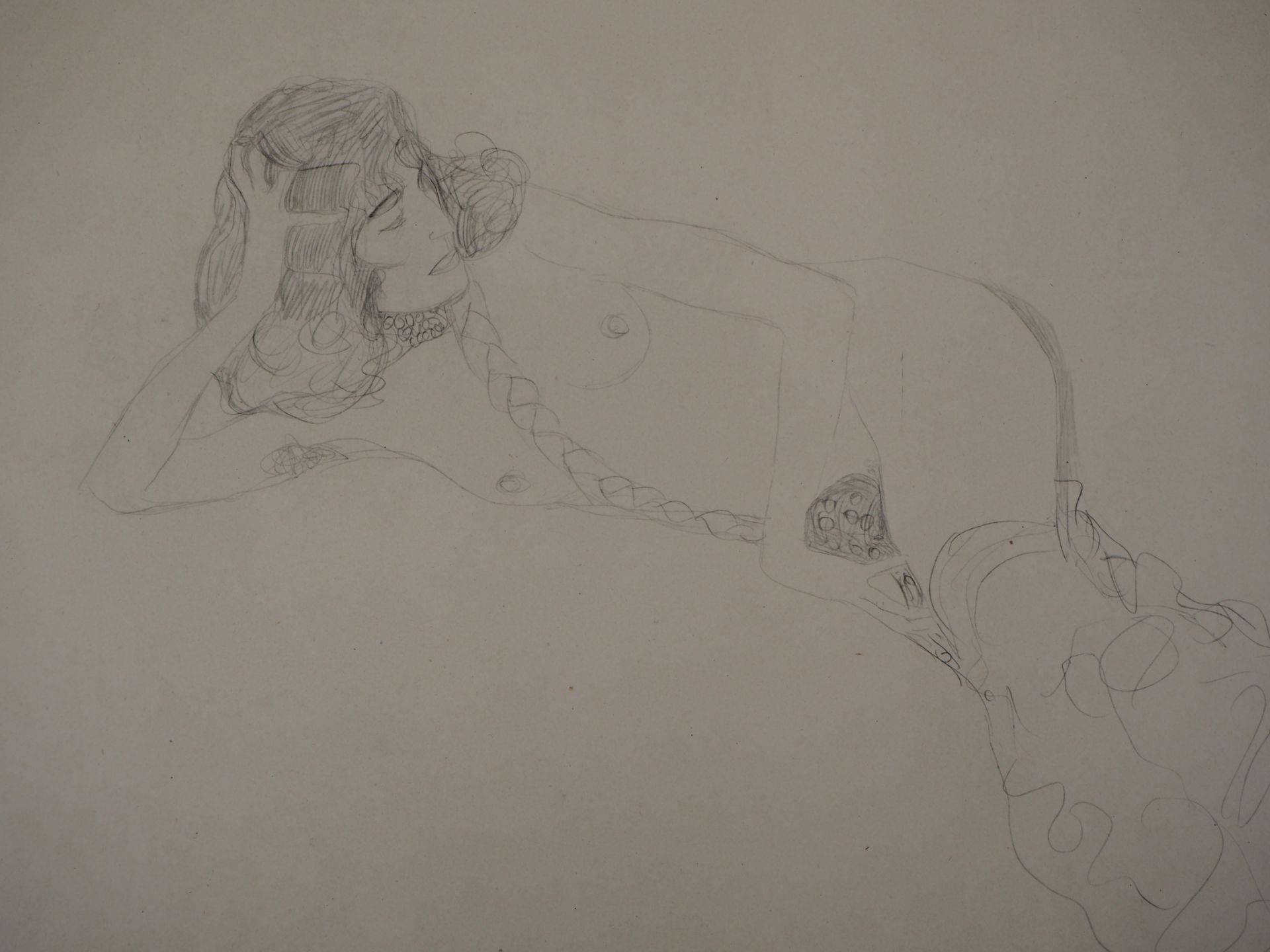 Gustav Klimt Reclining Nude, 1929 Lithograph (collotype technique) Signed in the [...]