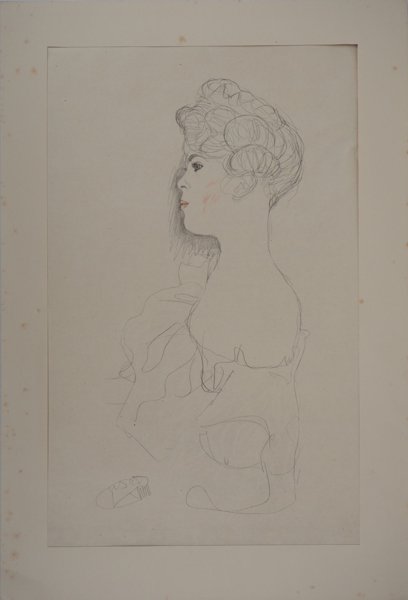 Gustav Klimt Woman with Bare Shoulders, 1929 Lithograph (collotype technique) Signed [...] - Bild 2 aus 6