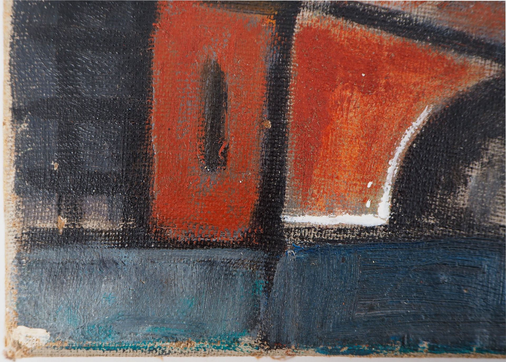 Lino MELANO (1924-) Docks and factories, 1956 Oil on canvas Signed on back (see [...] - Bild 7 aus 8