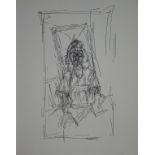 Alberto GIACOMETTI ( 1901 - 1966 ) (after) Drawing, 1954 Lithograph on wove paper, [...]