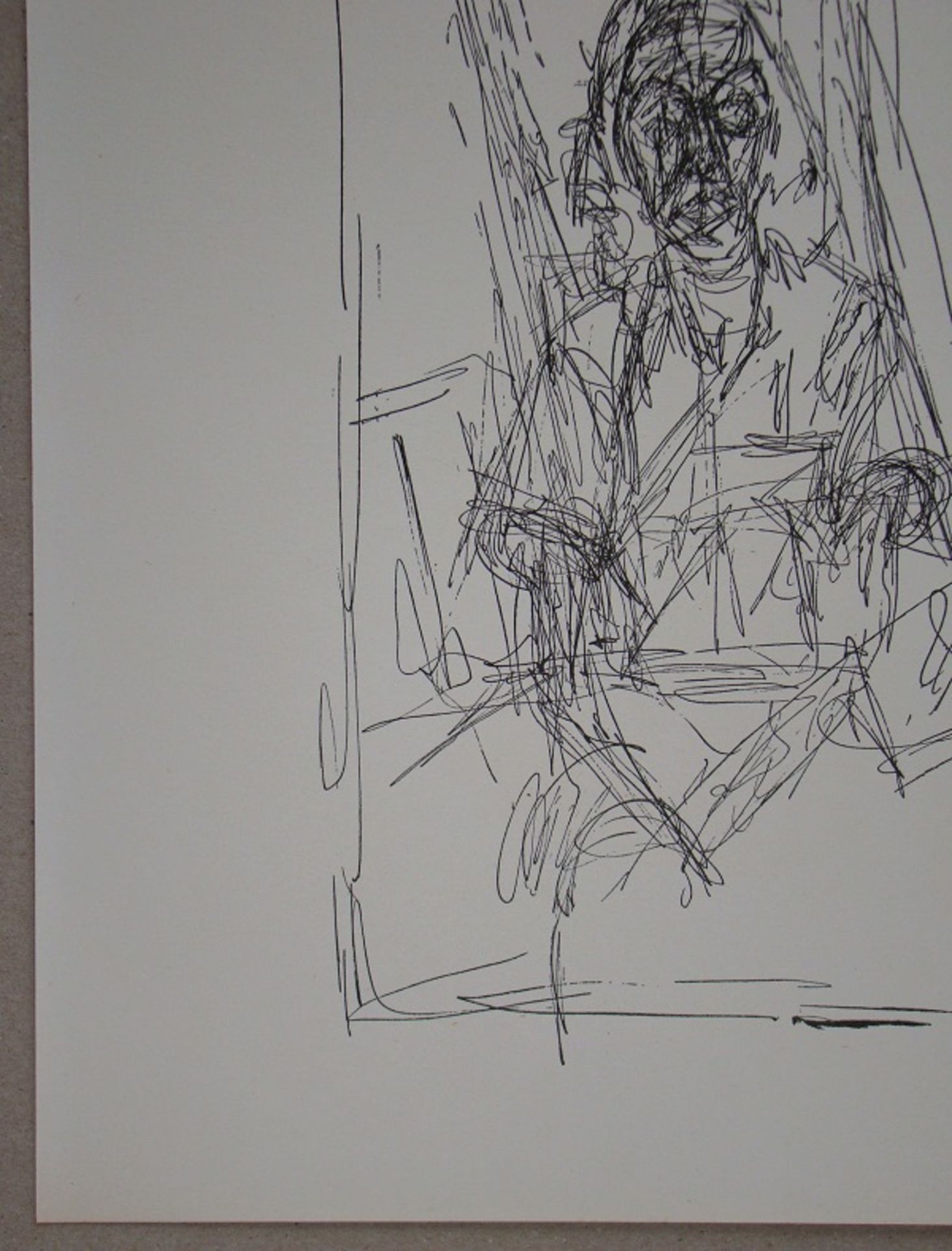 Alberto GIACOMETTI ( 1901 - 1966 ) (after) Drawing, 1954 Lithograph on wove paper, [...] - Bild 6 aus 10