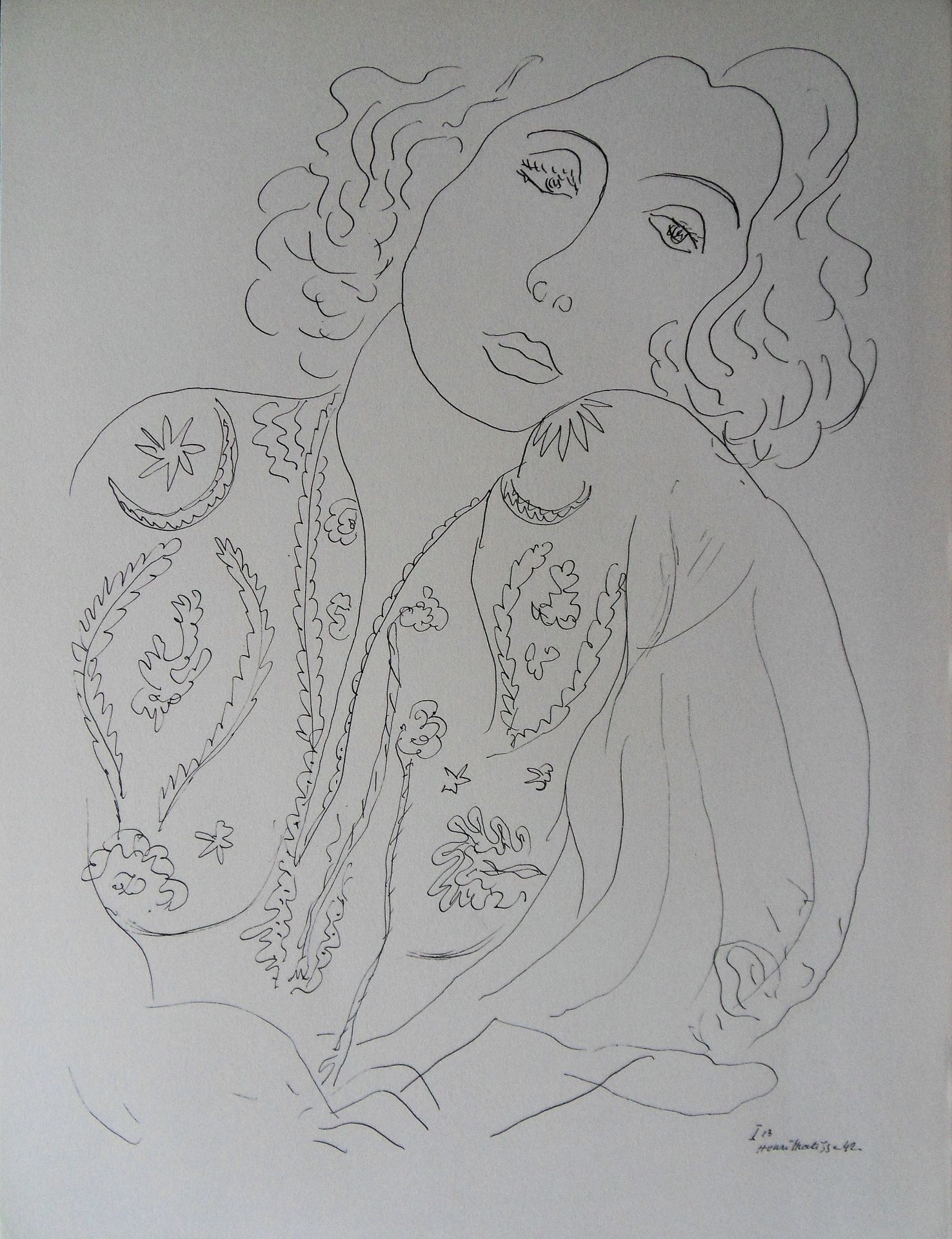 Henri Matisse (1869-1954) (after) Jeune fille ennuyée, 1943 Lithograph on fine [...]