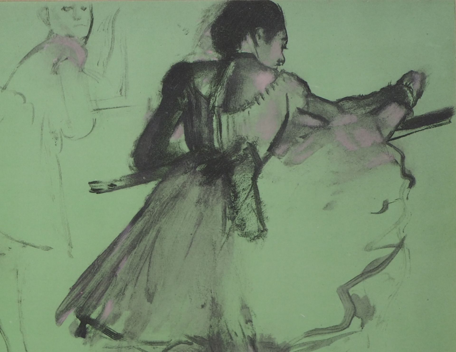 Edgar DEGAS (after) Deux danseuses à la barre d'exercice Lithograph and [...] - Bild 4 aus 6