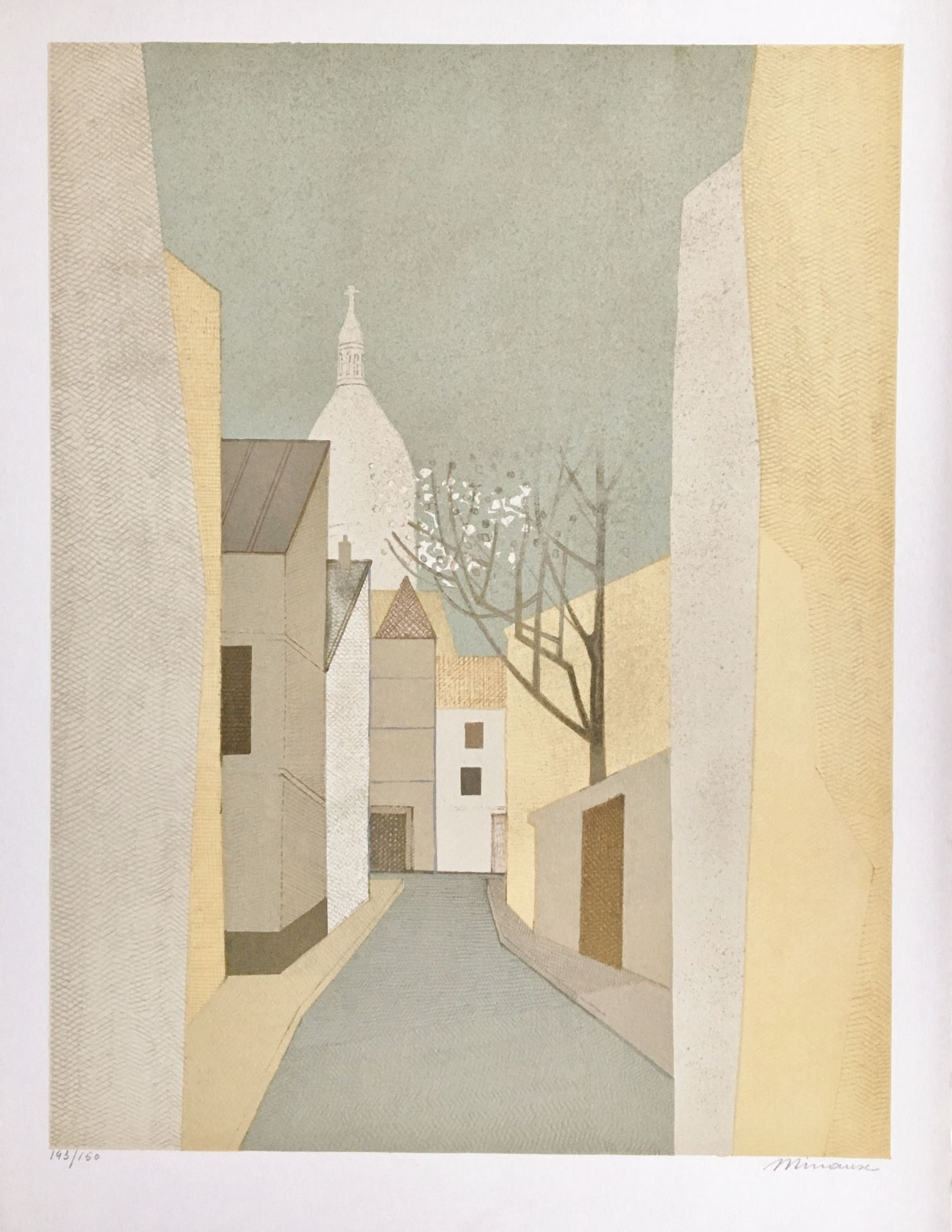 André Minaux Montmartre, 1973 Original hand signed and numbered lithograph [...]