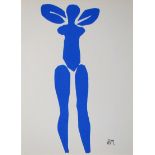 Henri Matisse (after) Blue standing nude, 1961 Lithograph in colours on wove paper [...]