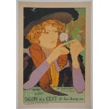 Georges DE FEURE Salon des Cent Lithograph Printed signature in the plate On [...]