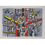 Fernand LÉGER (1881 - 1955) The constructors Colored lithograph Signed in the plate [...]