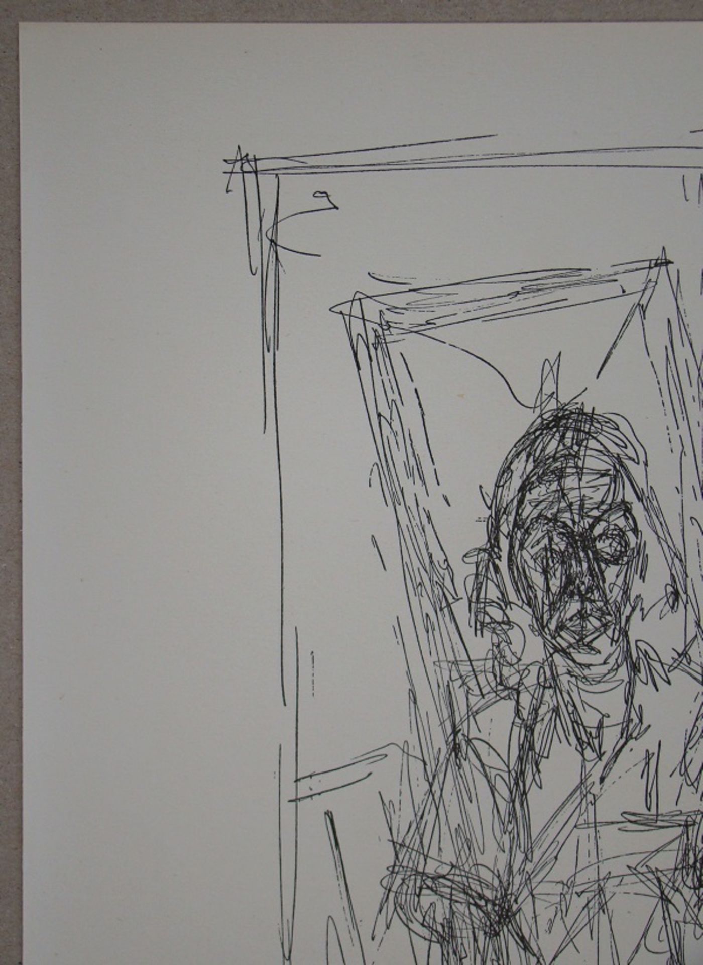 Alberto GIACOMETTI ( 1901 - 1966 ) (after) Drawing, 1954 Lithograph on wove paper, [...] - Bild 4 aus 10