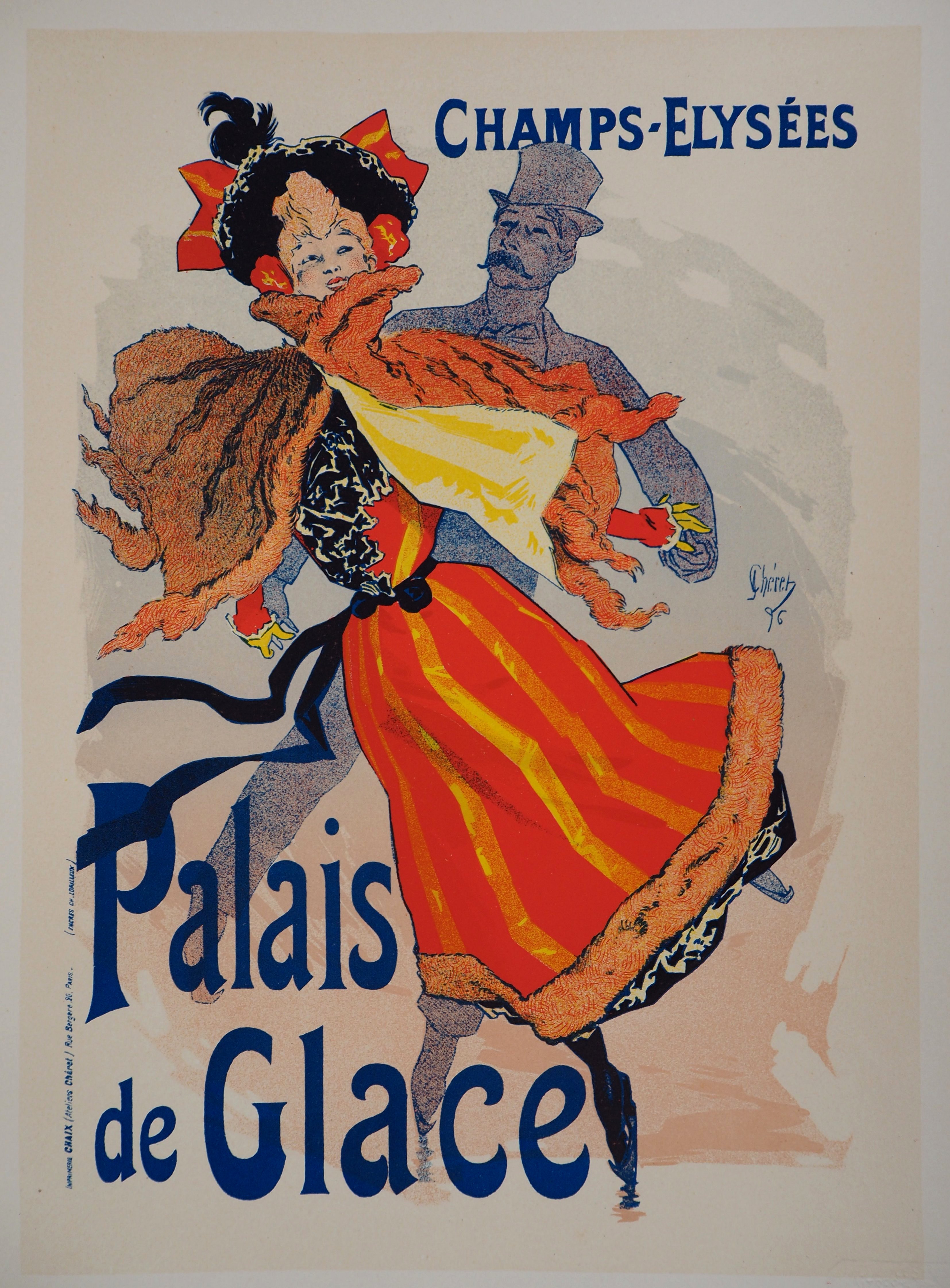 Jules Chéret Palais de Glace (Ice Palace), 1895 Lithograph Printed signature in the [...] - Image 2 of 9