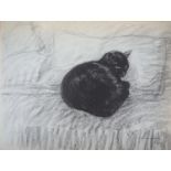 Théophile Alexandre Steinlen The Black Cat, 1933 Lithograph on Vellum Signed in the [...]