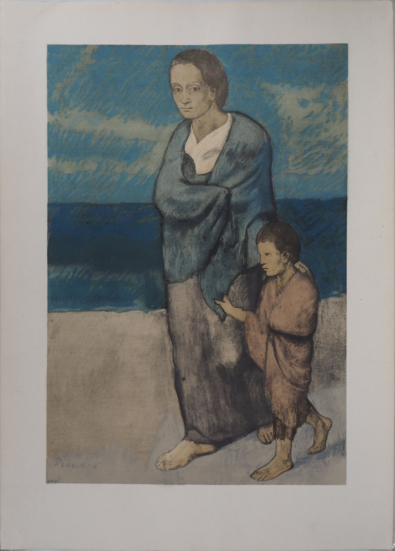 Pablo PICASSO (after) Mother and child Lithograph and stencil (Jacomet process) on [...] - Bild 2 aus 8