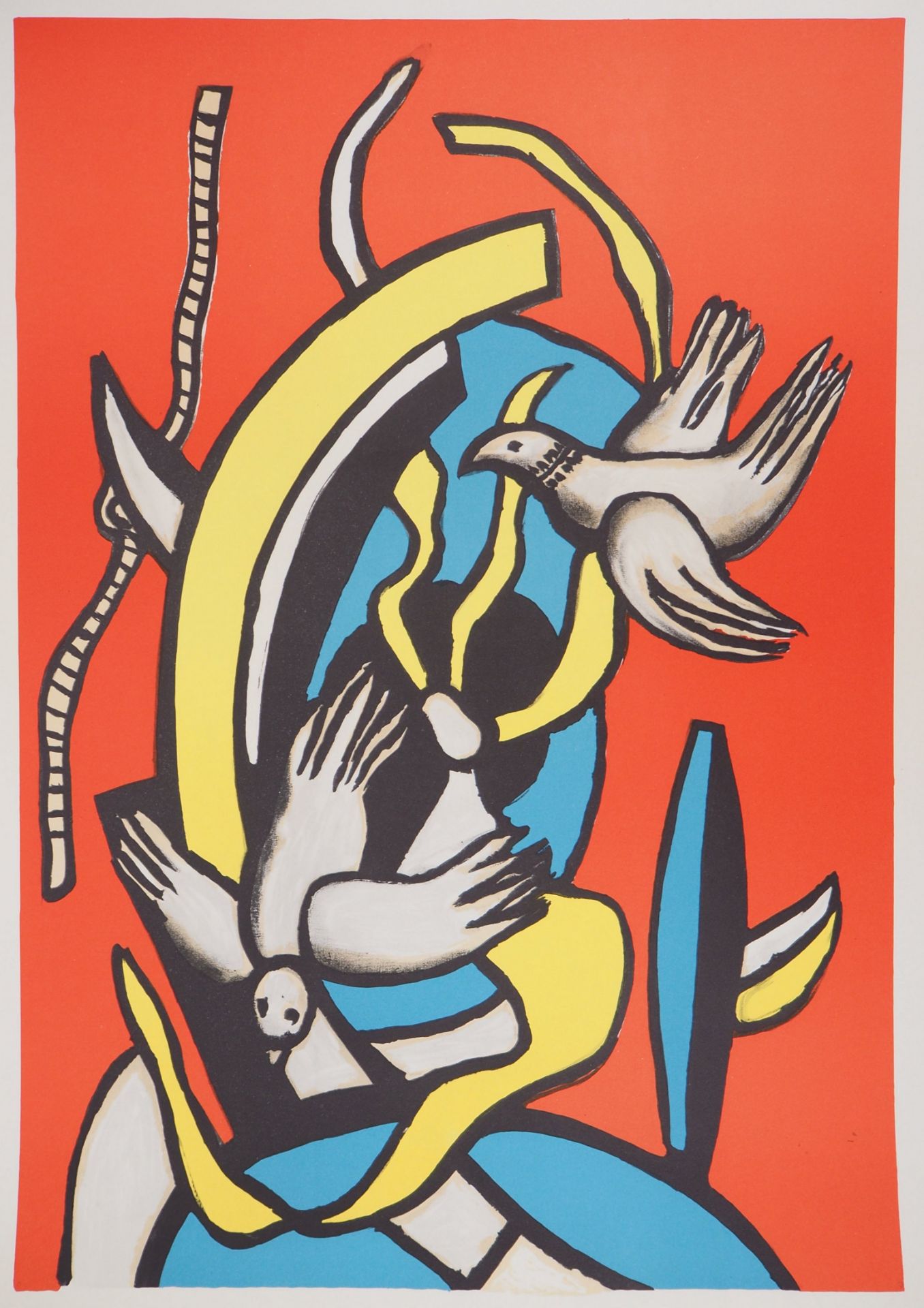 Fernand LÉGER (1881 - 1955) The birds Colored Lithograph On vellum 61.5 x 45 [...] - Bild 2 aus 6