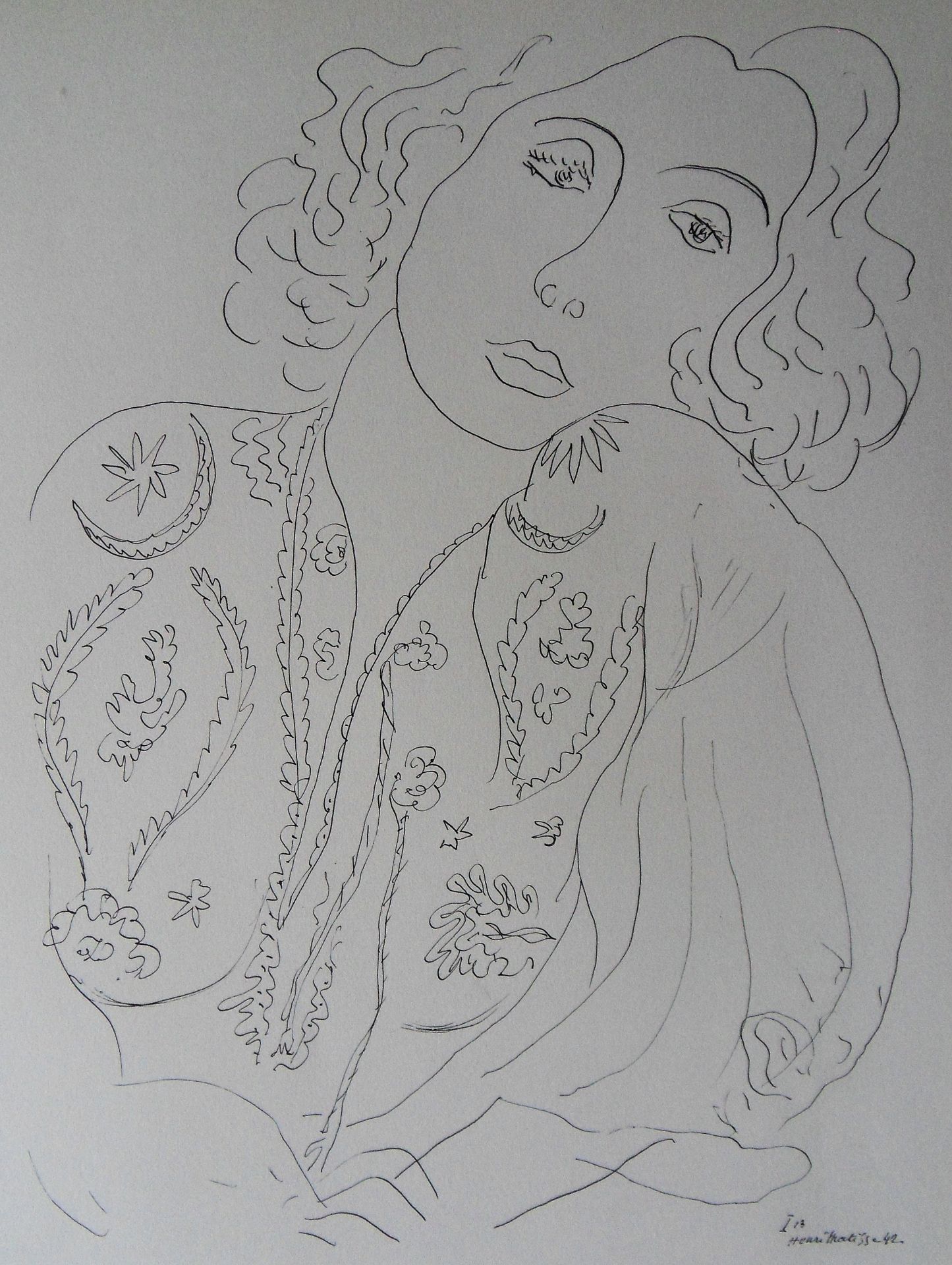 Henri Matisse (1869-1954) (after) Jeune fille ennuyée, 1943 Lithograph on fine [...] - Bild 2 aus 5