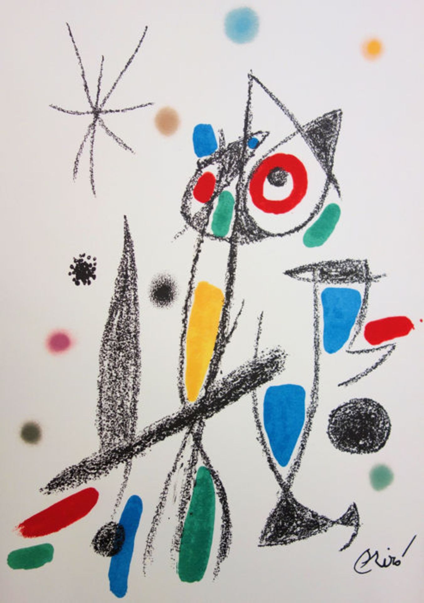 Joan MIRO Maravillas con variaciones 12: the cat Original lithograph on Guarro [...]