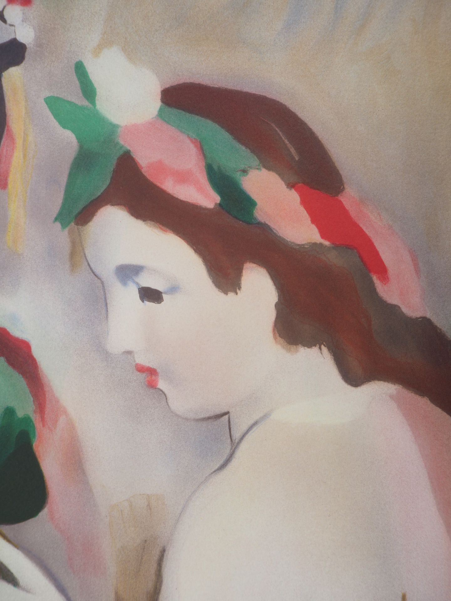 Marie LAURENCIN (1883-1956) Two young girls Colour lithograph on Arches [...] - Bild 5 aus 7