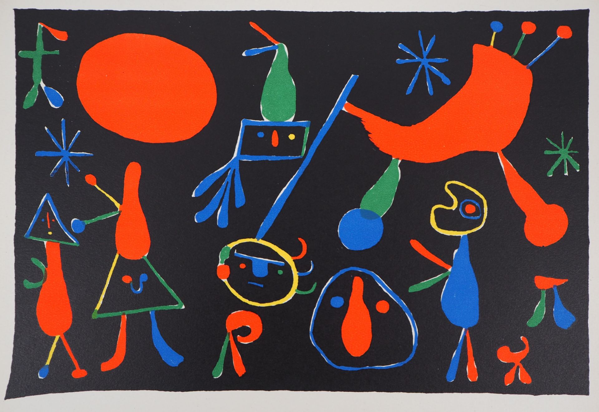 Joan Miro (after) People in the stars, 1949 Lithograph and stencil after an oil by [...]