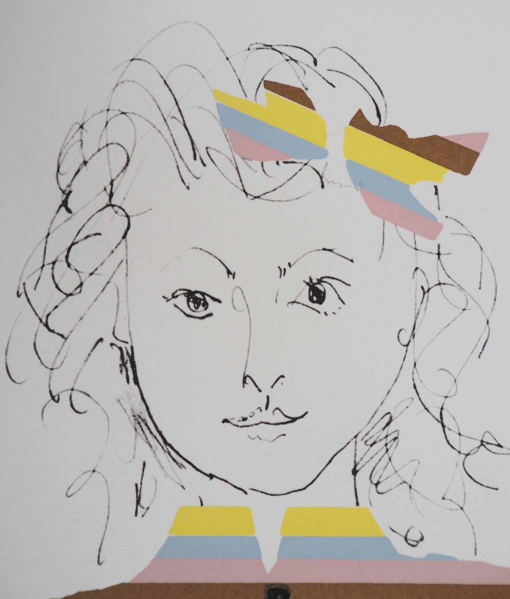 Pablo PICASSO (after) Portrait of a young girl Color lithography Signed in the [...] - Bild 6 aus 6