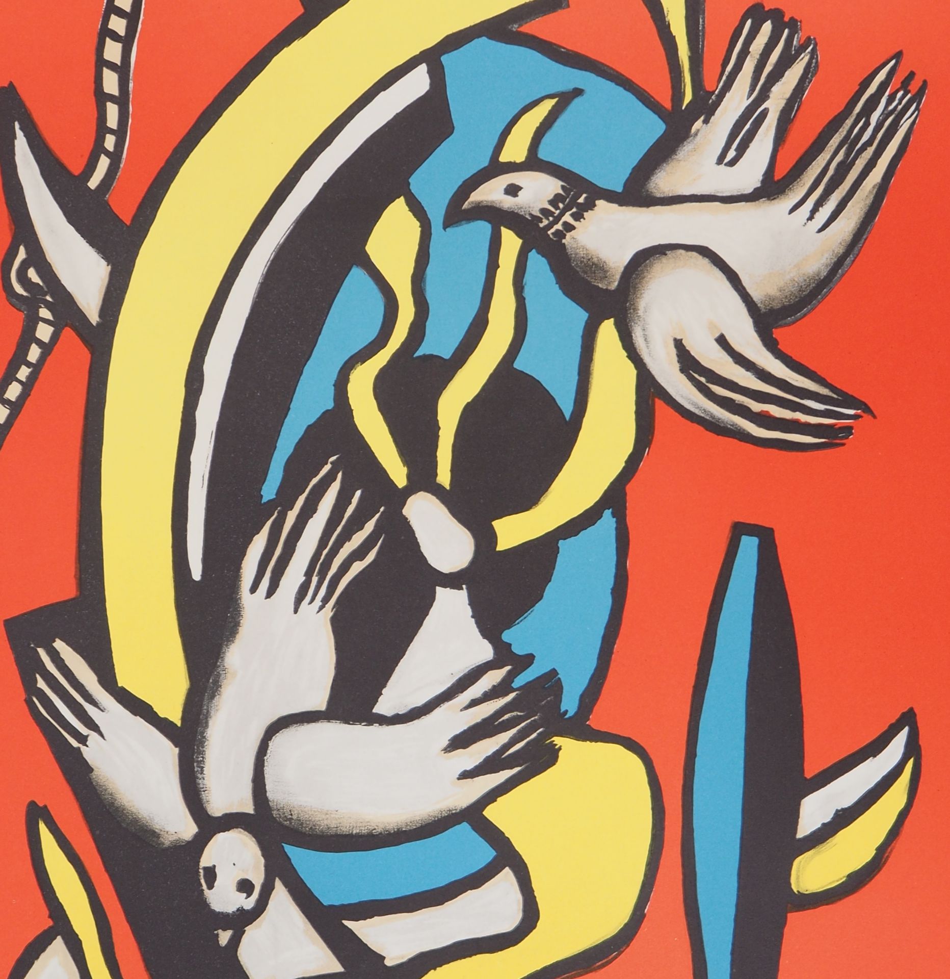 Fernand LÉGER (1881 - 1955) The birds Colored Lithograph On vellum 61.5 x 45 [...] - Bild 4 aus 6