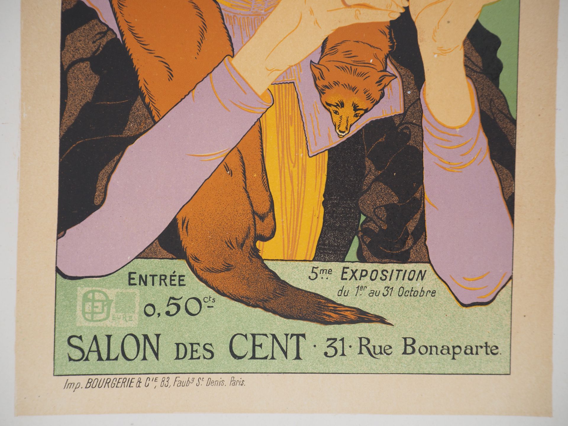 Georges DE FEURE Salon des Cent Lithograph Printed signature in the plate On [...] - Bild 6 aus 8