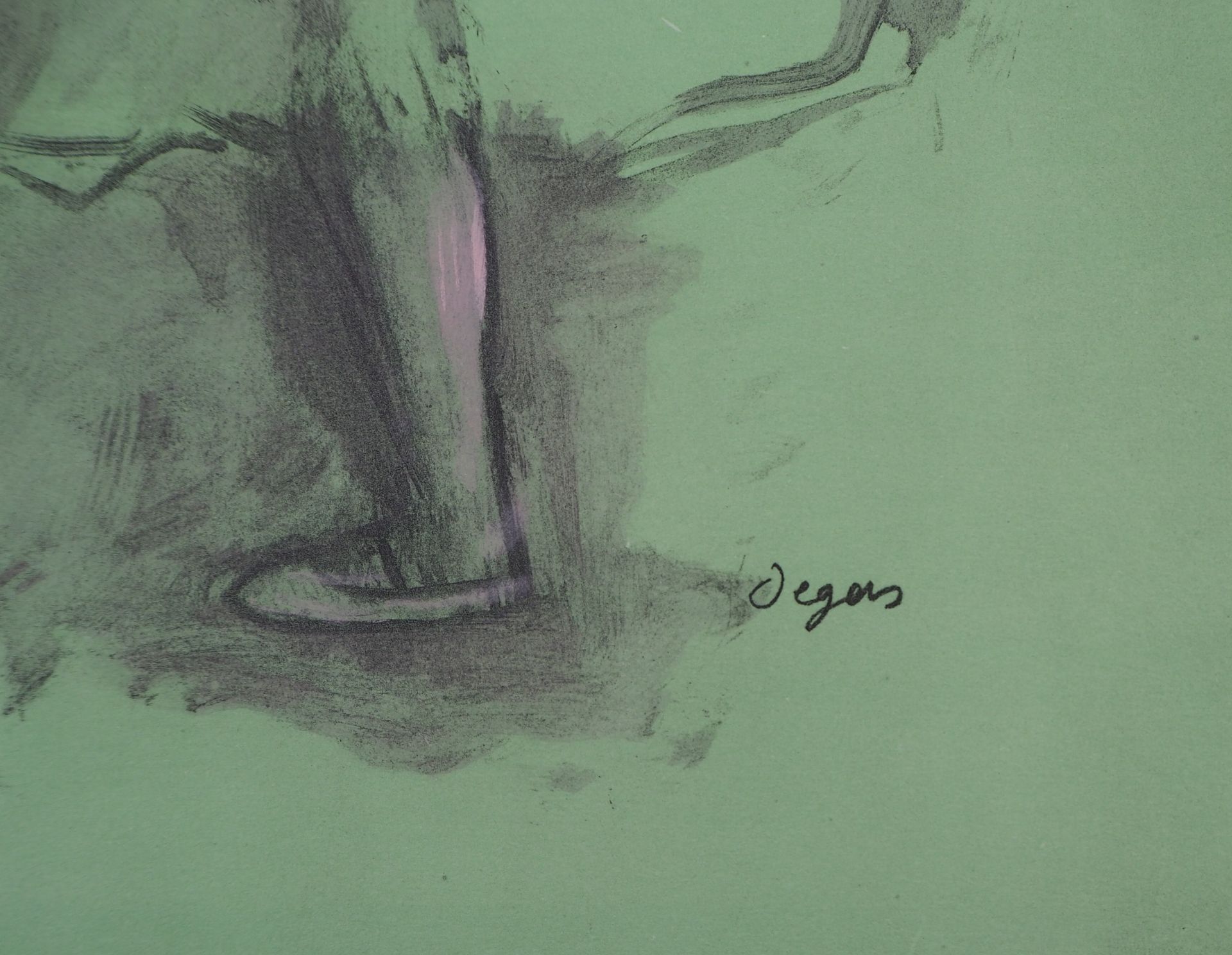 Edgar DEGAS (after) Deux danseuses à la barre d'exercice Lithograph and [...] - Bild 6 aus 6