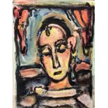 Georges Rouault - Tête de jeune fille Original lithograph in colors Plate [...]