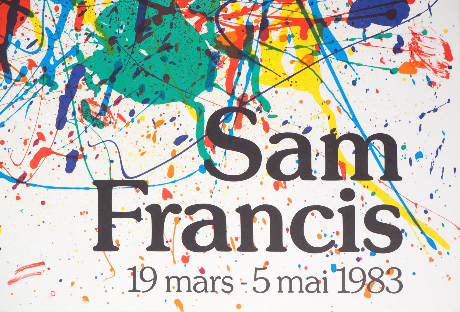 Sam FRANCIS Color explosion Original and vintage lithograph poster realized for Sam [...] - Bild 4 aus 6