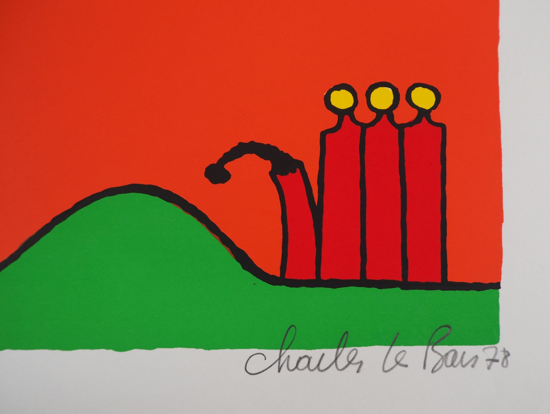 Charles LE BARS Heart-bird, 1978 Original screenprint on paper Signed in pencil [...] - Bild 3 aus 7