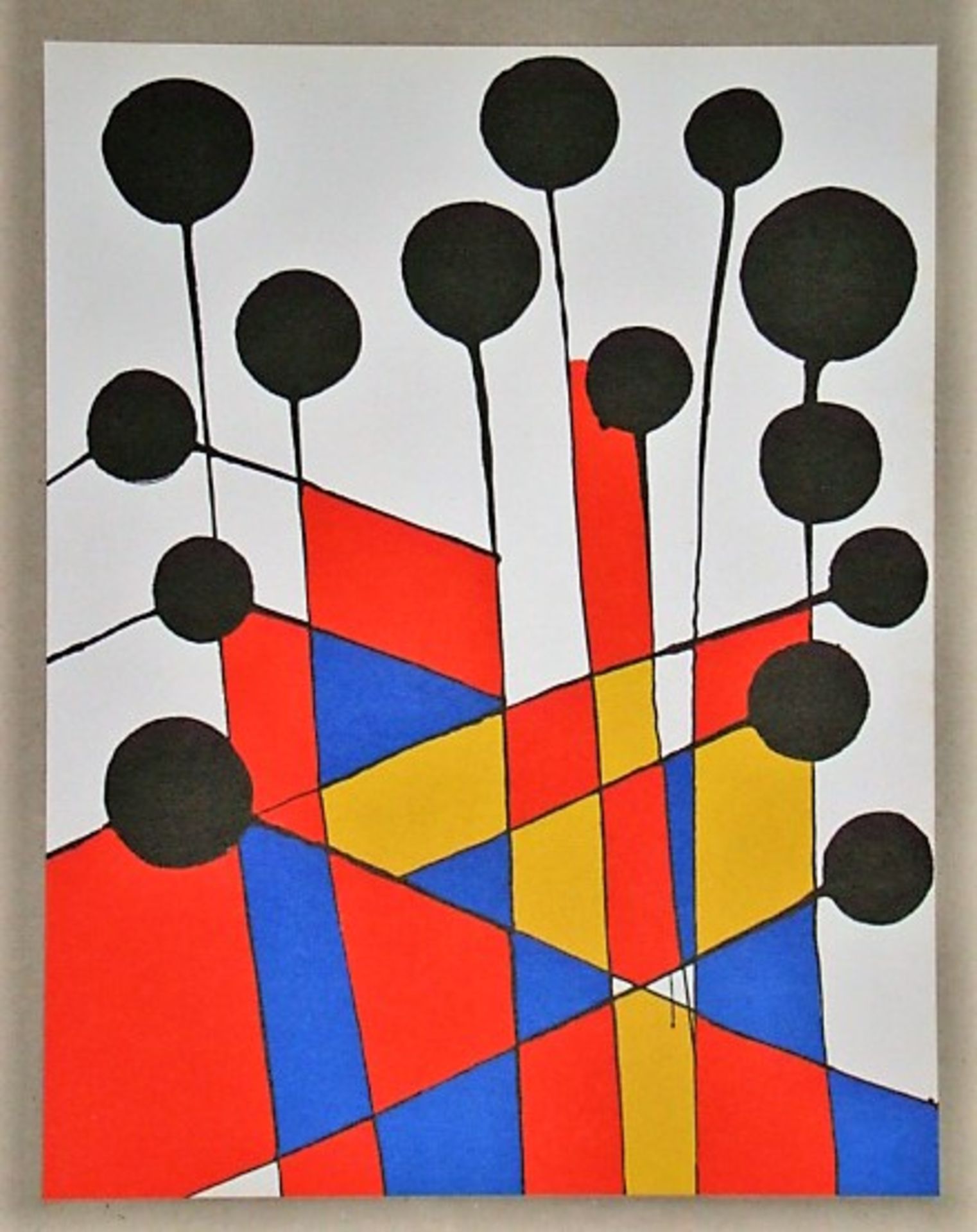 Alexander CALDER ( 1898 - 1976 ) Composition, 1971 Original lithograph in 4 colours [...] - Bild 2 aus 8