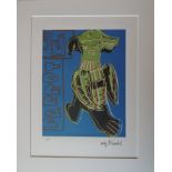 Andy WARHOL (after) Blue parrot Lithograph after the work of the artist Signed [...]