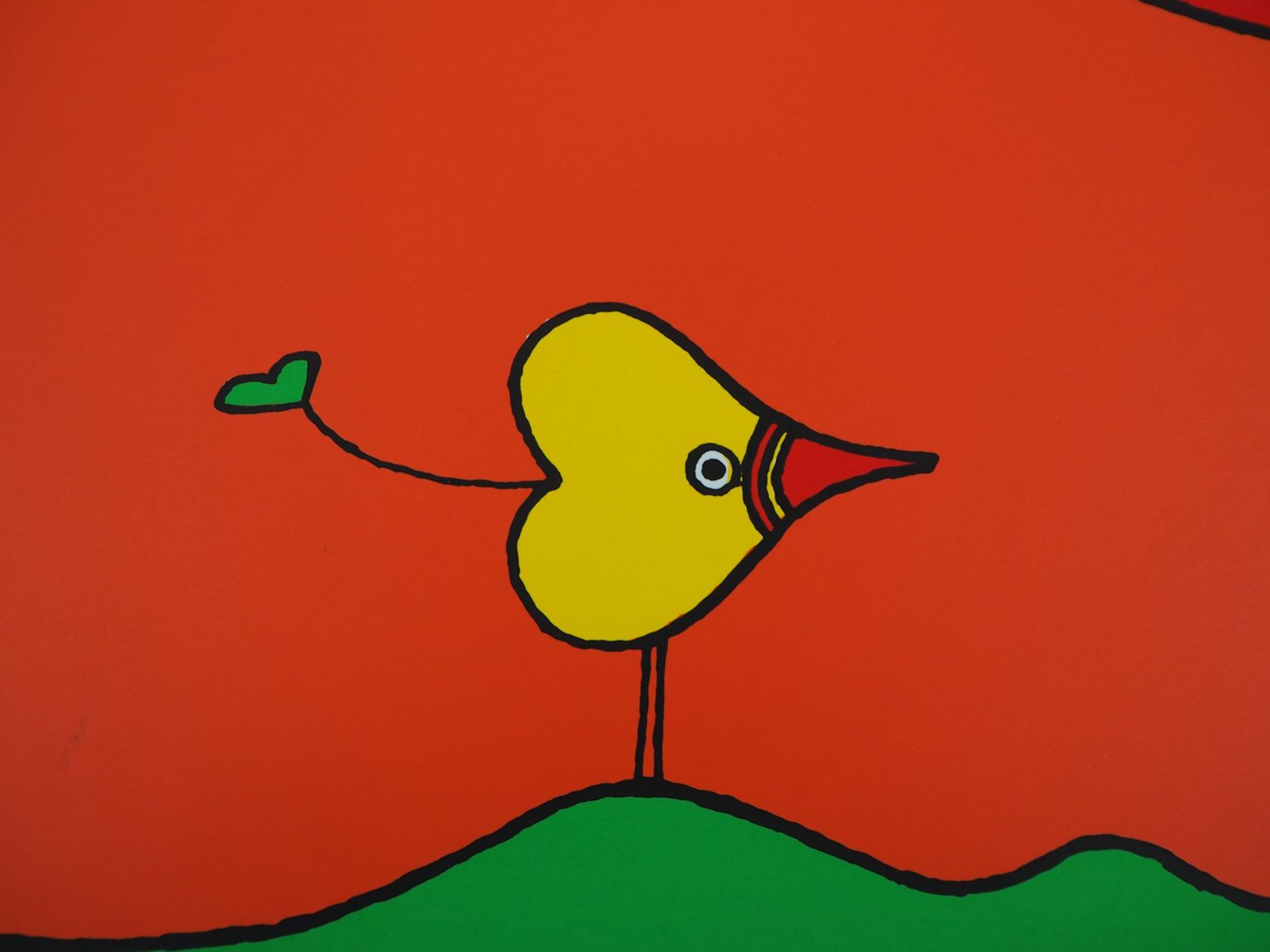 Charles LE BARS Heart-bird, 1978 Original screenprint on paper Signed in pencil [...] - Bild 6 aus 7