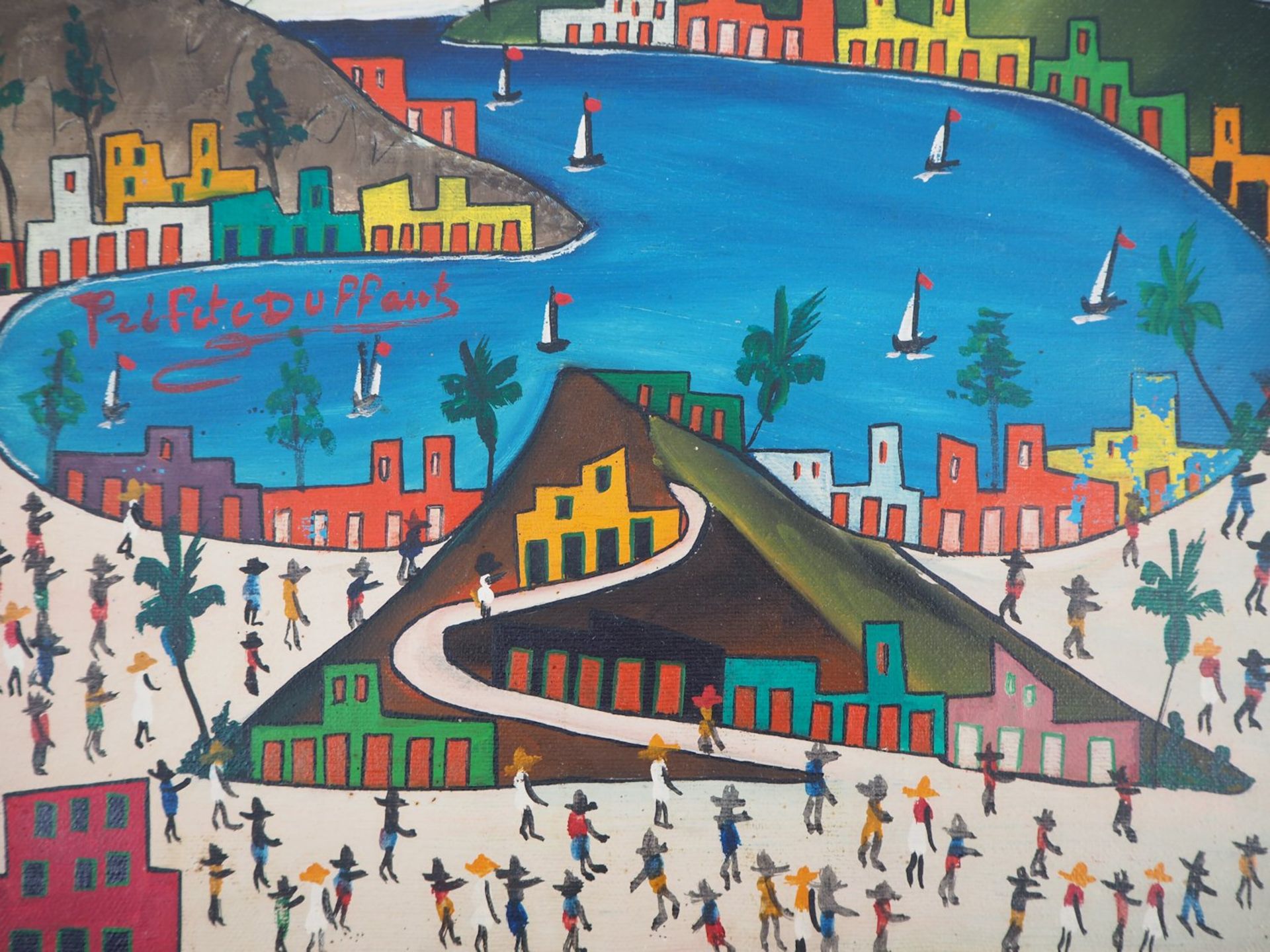 Préfète DUFFAUT Seaside in Haiti Original lithograph Pencil signed Numbered EA [...] - Bild 4 aus 9