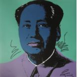 Andy WARHOL (after) Mao Zedong lithograph signed in the numbered Bear a stamp CMOA [...]