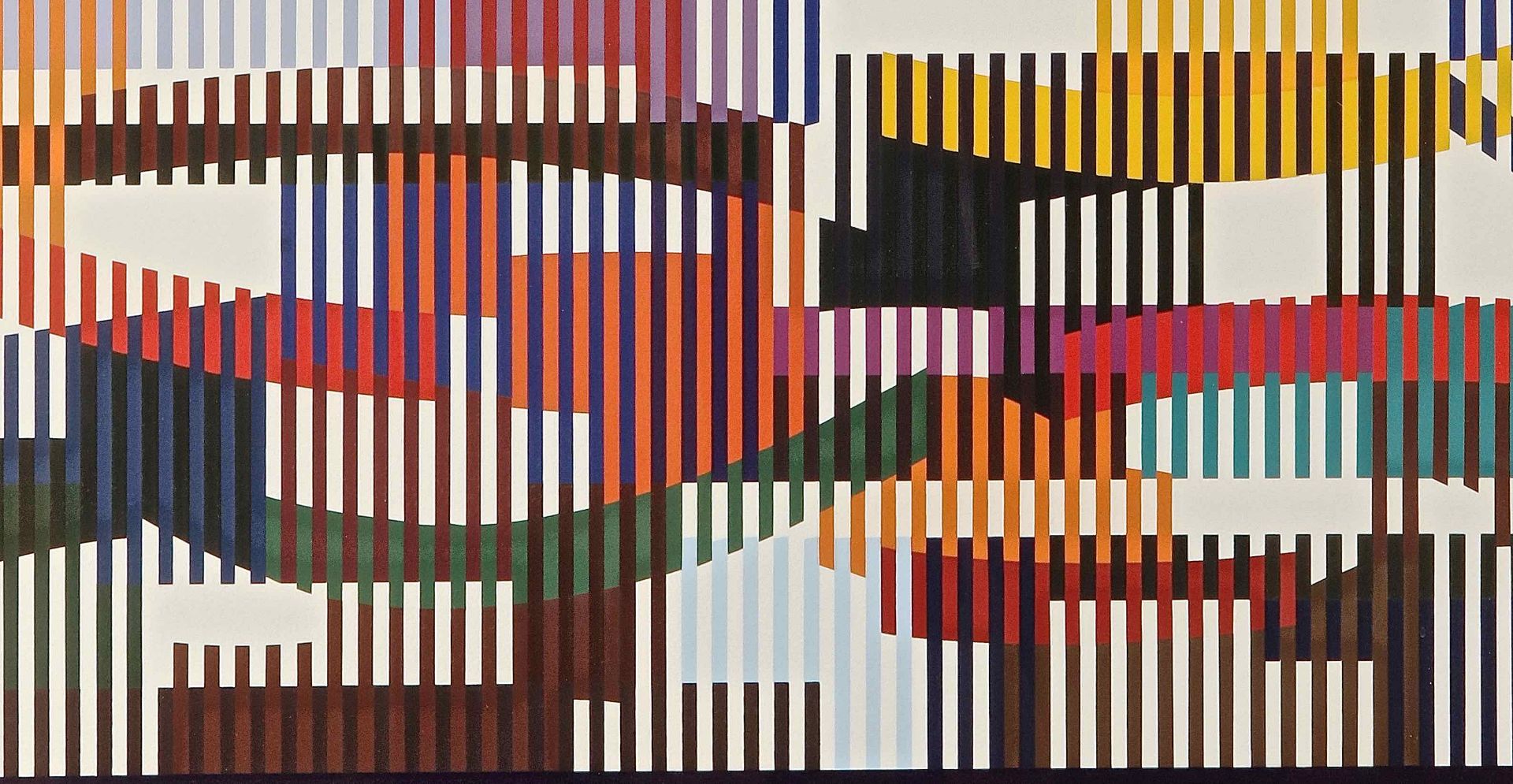 Yaacov AGAM Untitled, 1975 Screenprint 72 x 83 cm on sight Framed, signed AGAM [...] - Bild 3 aus 6