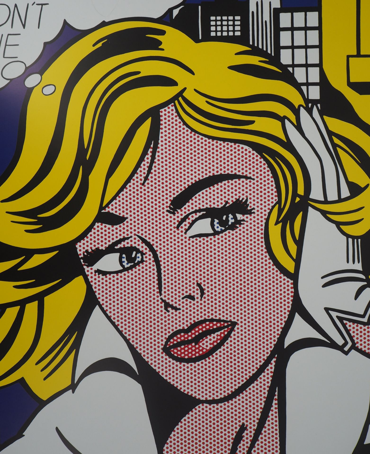 Roy LICHTENSTEIN (after) Maybe Original vintage poster Offset print (tone by tone) [...] - Bild 6 aus 6