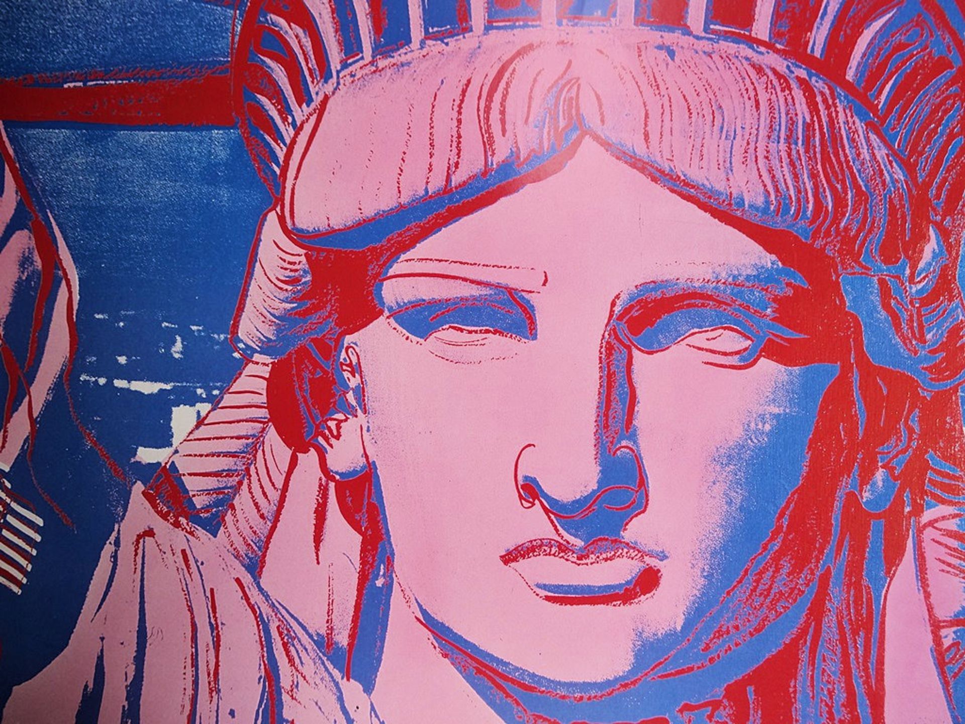 WARHOL Andy (1928-1987) 10 Statues of Liberty Original vintage poster Size 100 x 67 [...] - Bild 4 aus 5