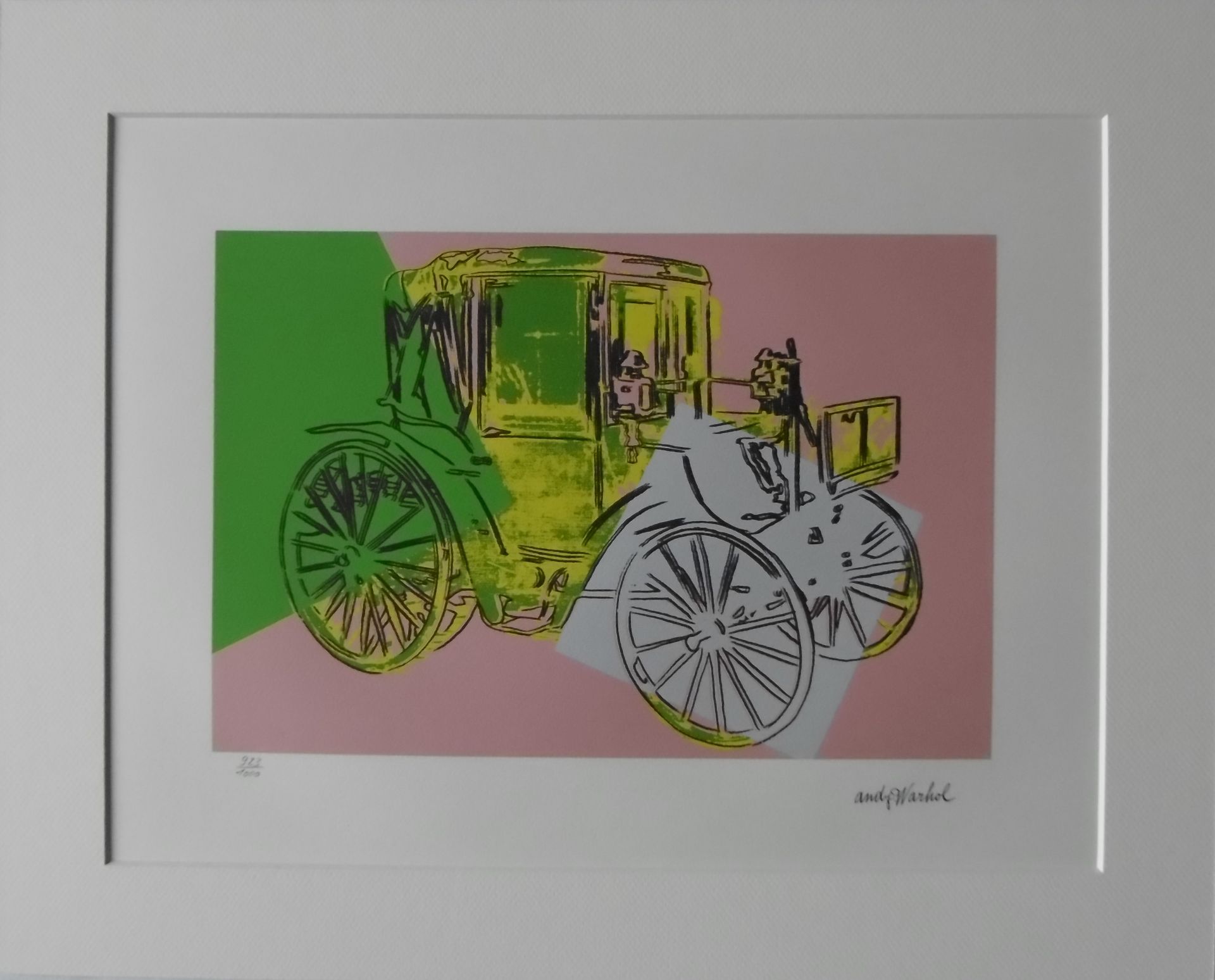 Andy WARHOL (after) Mercedes Coupé 1901 Lithograph after the work of the [...]