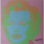 Andy WARHOL (after) Marilyn Monroe (1967) Pink and Blue Lithograph after the work [...]