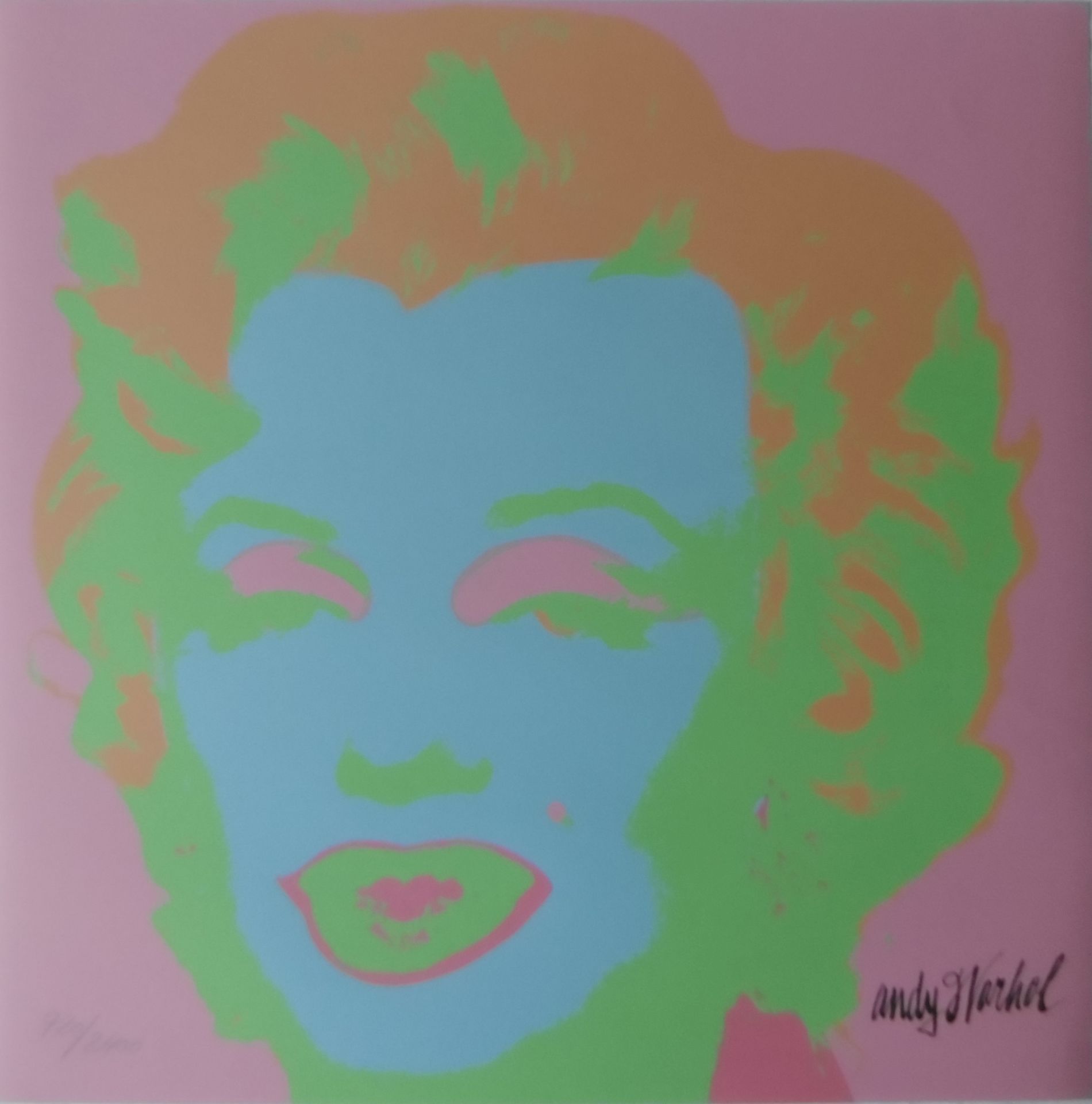 Andy WARHOL (after) Marilyn Monroe (1967) Pink and Blue Lithograph after the work [...]