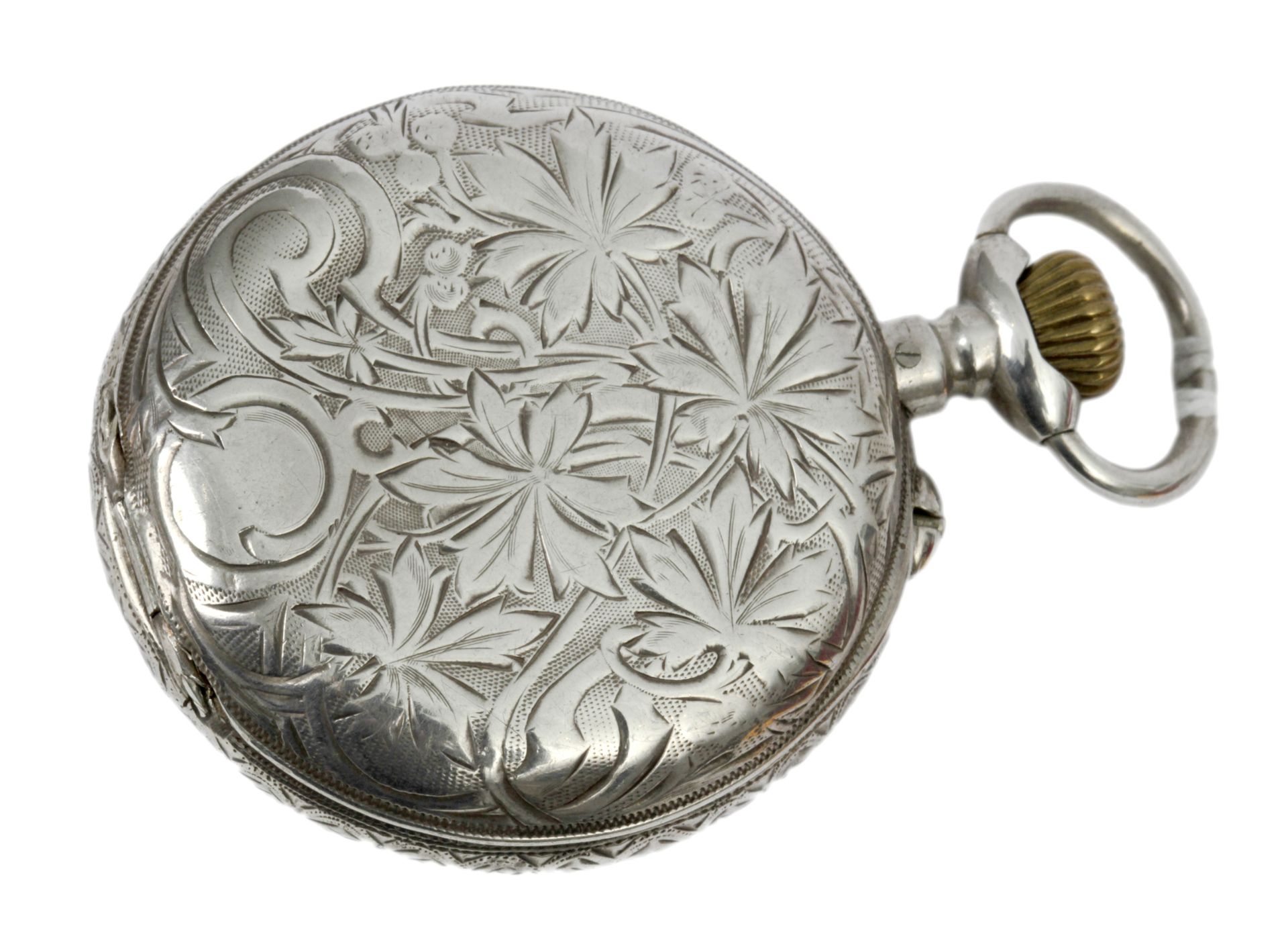 Cuervo y Sobrinos. Late 19th century-early 20th century Swiss open face silver pocket watch - Bild 2 aus 4