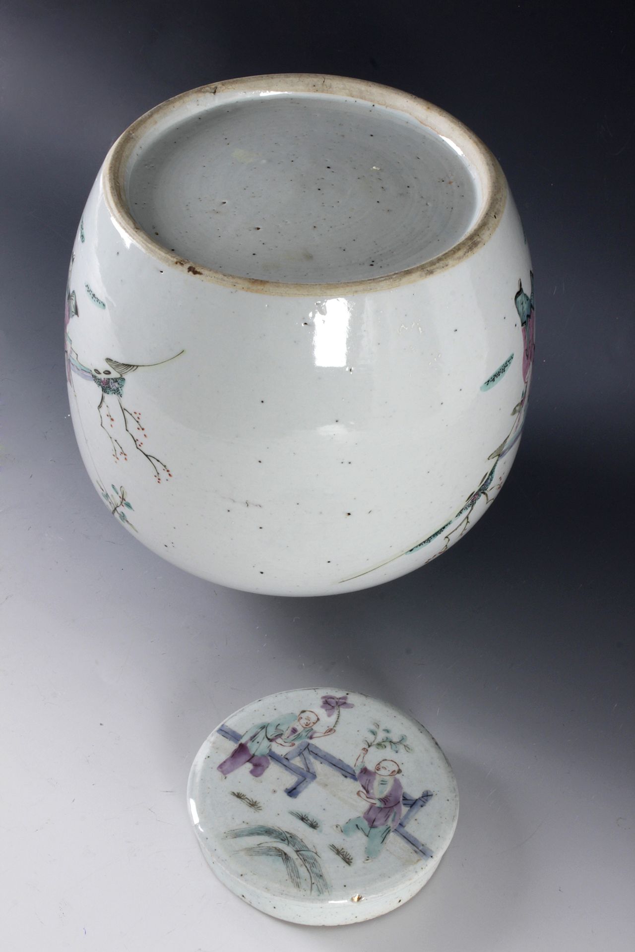 A 19th century Chinese Qing dynasty porcelain ginger jar - Image 7 of 7