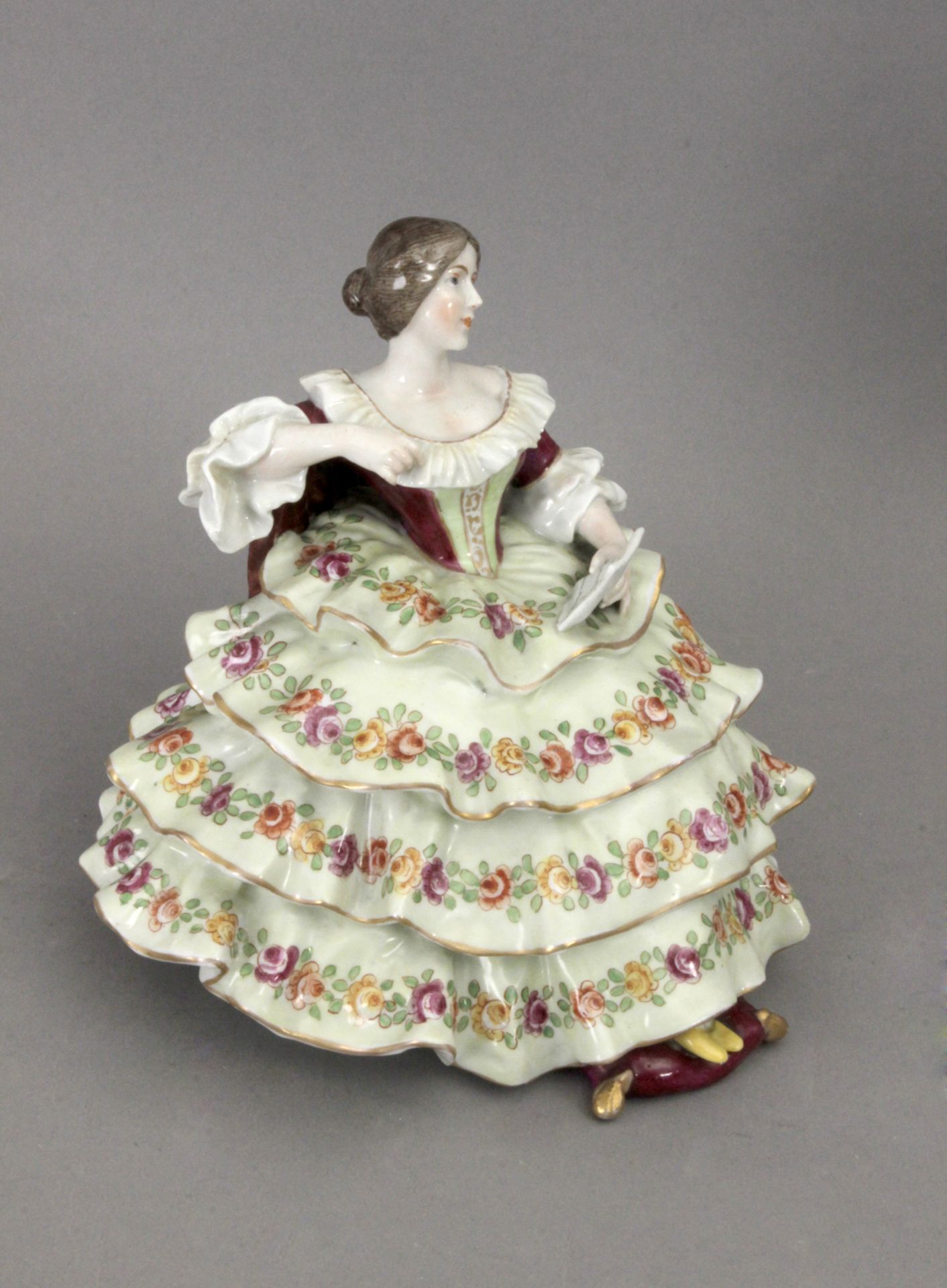 Early 20th century dame figure in Von Schierholz porcelain