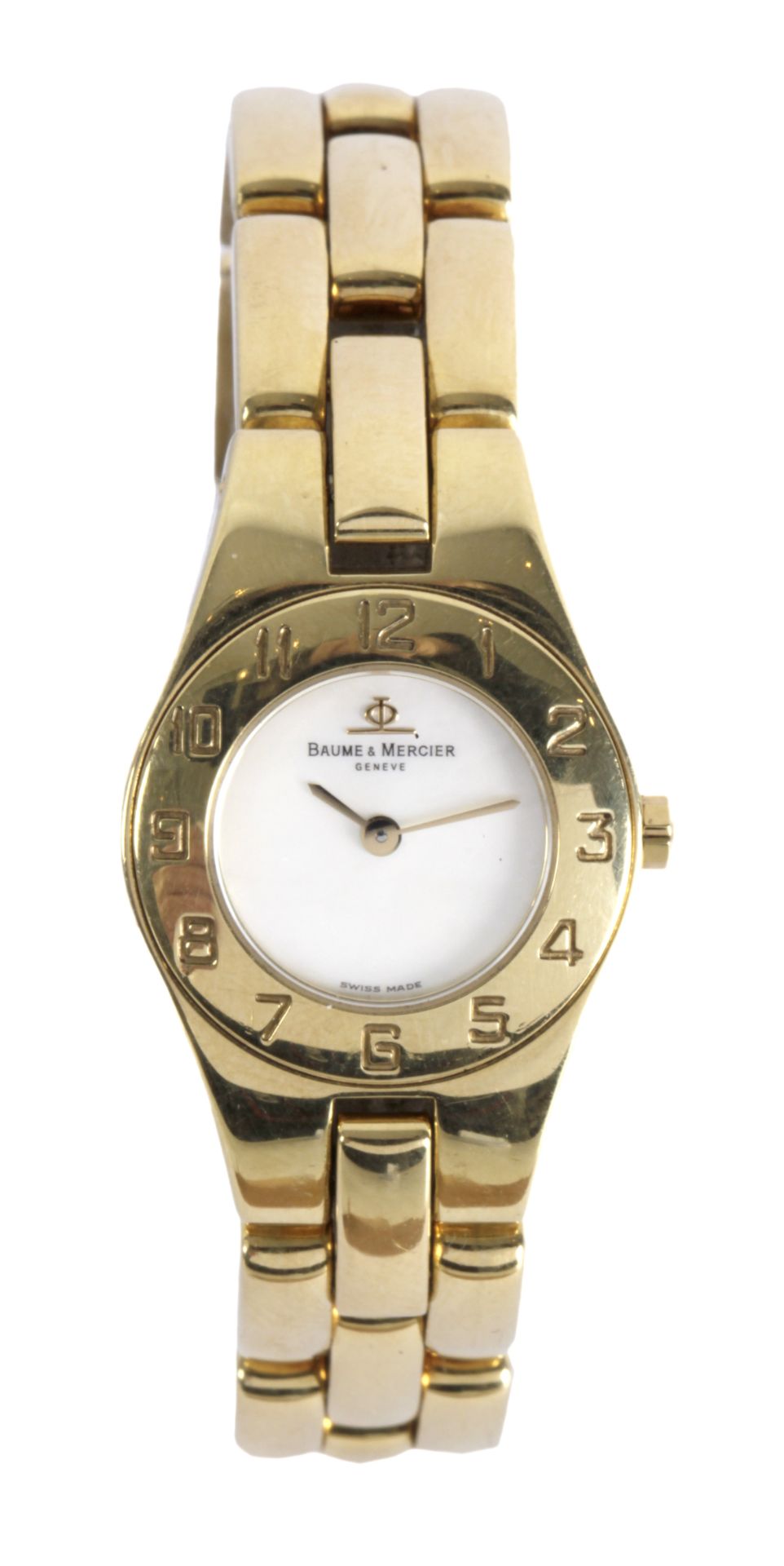 Baume & Mercier. Linea. An 18 k. yellow gold ladies wristwatch